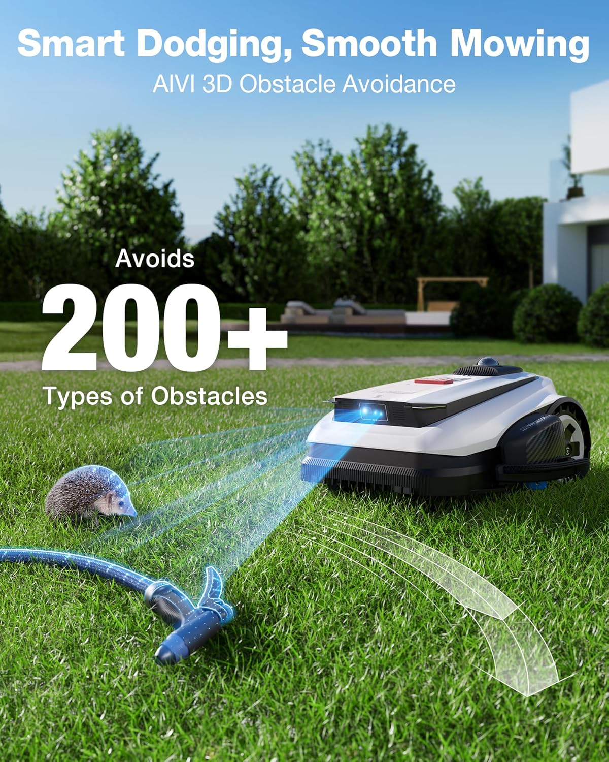 ECOVACS Goat A2000 LiDAR PRO Robotic Lawn Mower, Wire-Free with Auto Mapping & Smart App Control