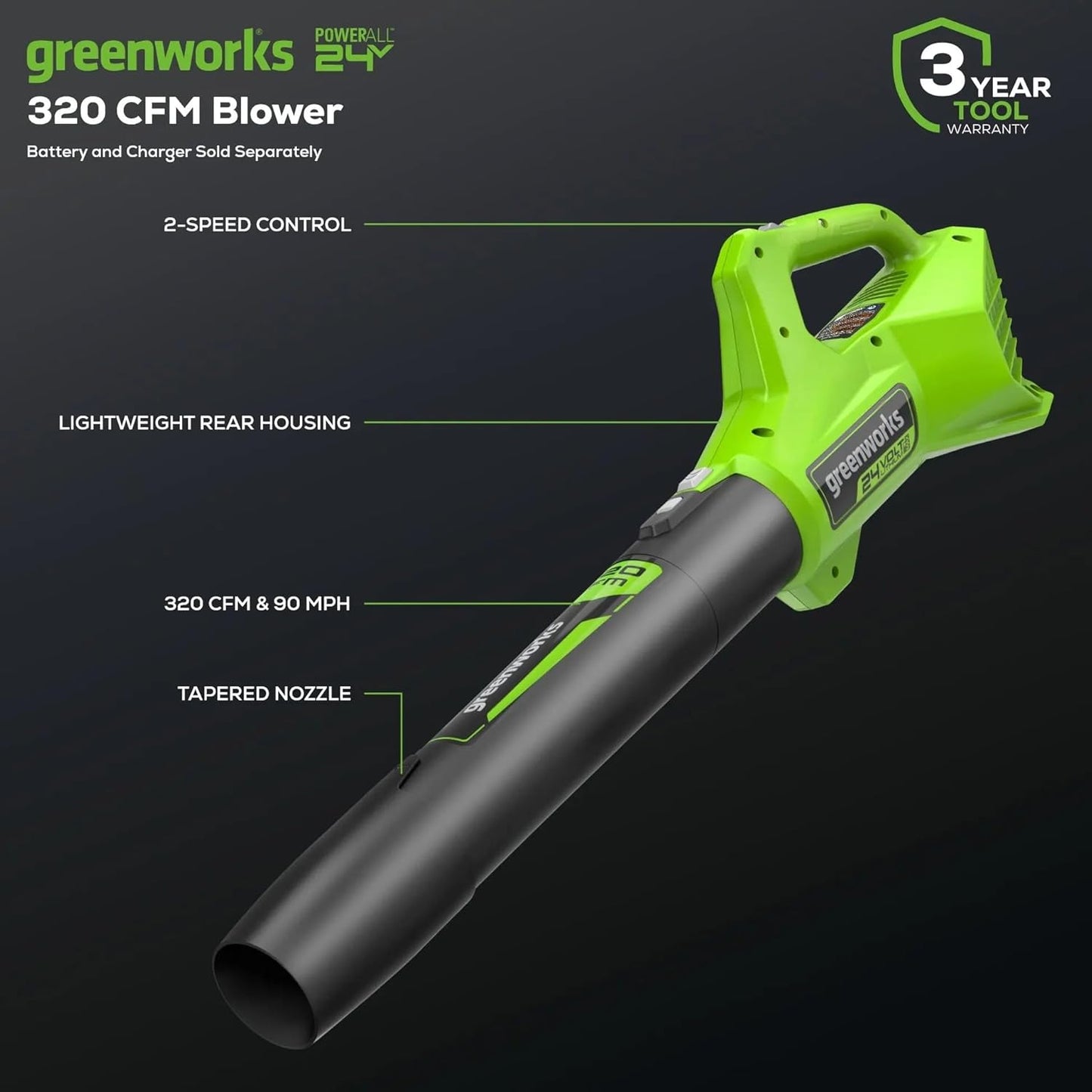Greenworks 48V Cordless Yard Combo Kit: 21" Self-Propelled Lawn Mower, Trimmer & Blower, 3 Batteries & 2 Chargers