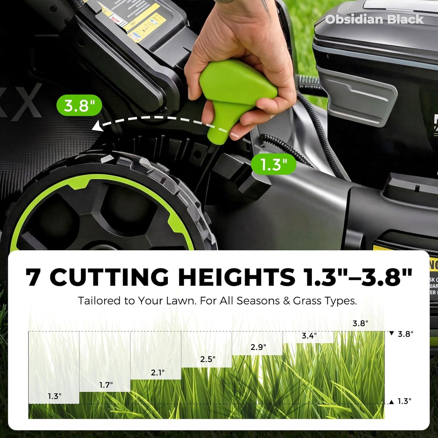 NovorikX 60V Self-Propelled Cordless Lawn Mower 21", Brushless Motor, 5Ah Battery & Rapid Charger