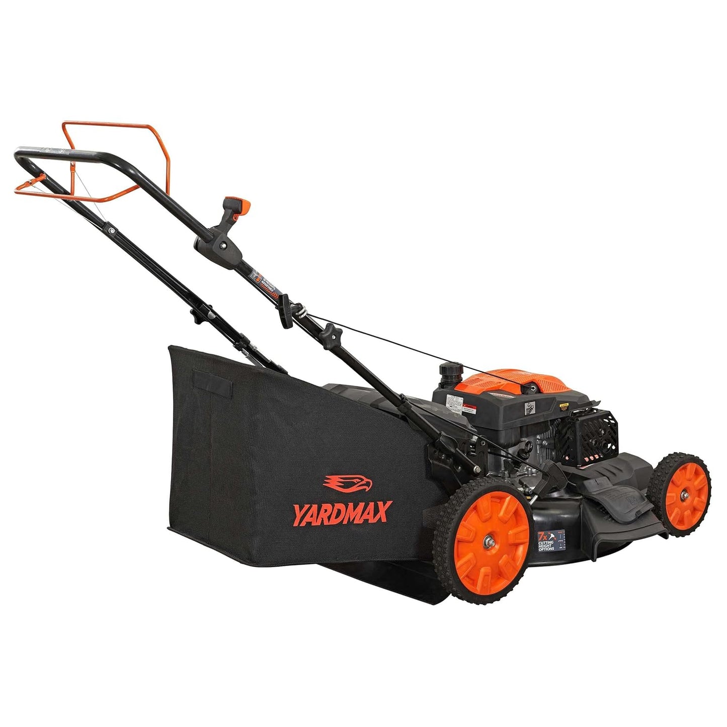 YARDMAX 22" 201cc Self-Propelled Gas Lawn Mower, 6-Speed CVT High Wheel 3-in-1 (YG2860)