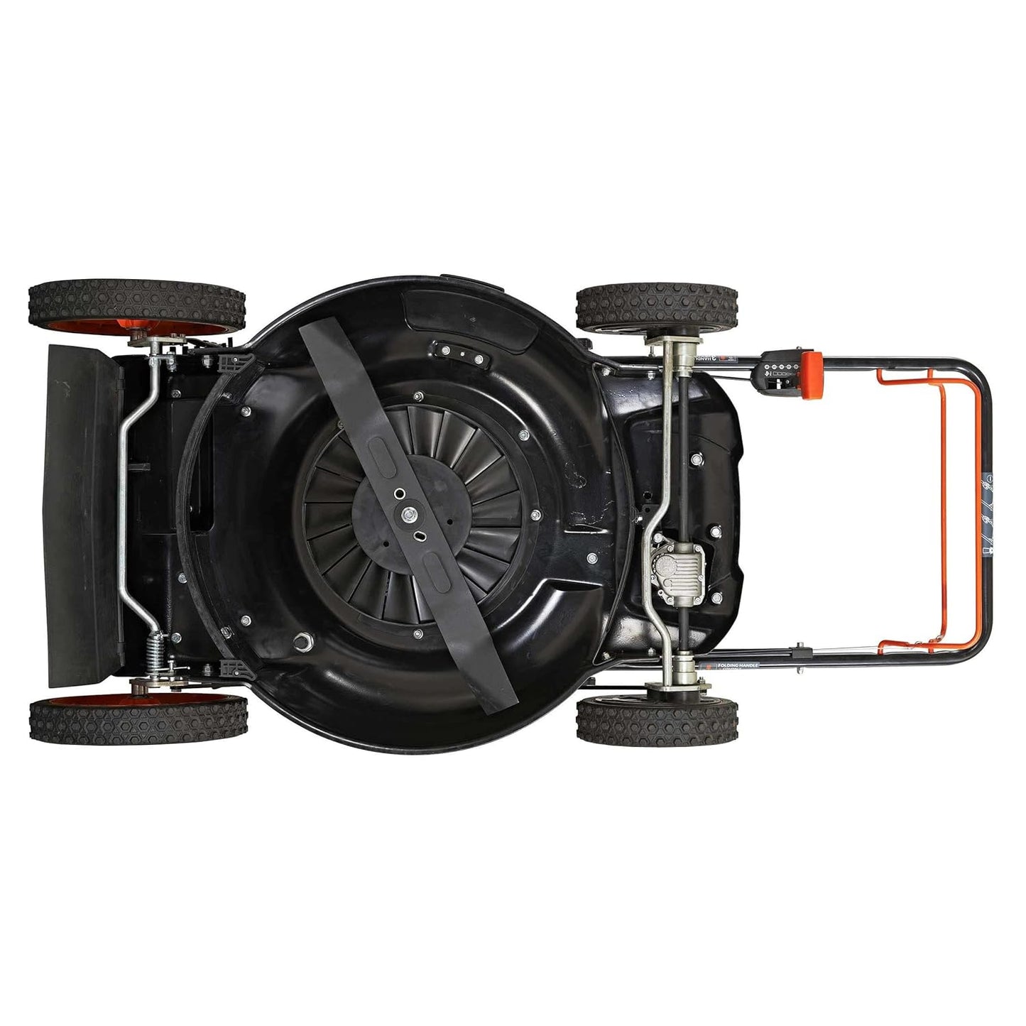 YARDMAX 22" 201cc Self-Propelled Gas Lawn Mower, 6-Speed CVT High Wheel 3-in-1 (YG2860)